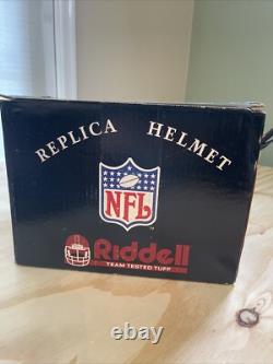 Vintage NWT New Orleans Saints Full Size Football Helmet Riddell Warning Tag