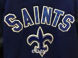 Vintage Neff New Orleans Saints Leather wool Jacket Team fan USA bomber classic