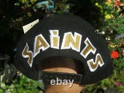 Vintage New Orleans Saints Annco Snapback Hat NWT 90s Rare Graffiti Blockhead