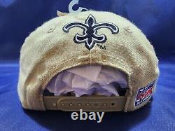 Vintage New Orleans Saints Apex One Hat Brown/Black Adjustable Snapback Cap New