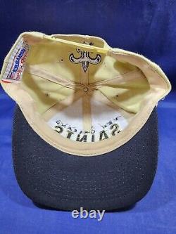 Vintage New Orleans Saints Apex One Hat Brown/Black Adjustable Snapback Cap New