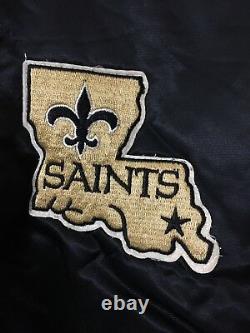 Vintage New Orleans Saints Bomber Jacket Euc Rare NFL