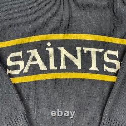 Vintage New Orleans Saints Cliff Engle Sweater Men Large Orlon Wool Knit 1980s