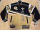 Vintage New Orleans Saints Letterman Jacket 90s All Over Large New With Tags