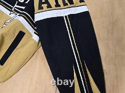 Vintage New Orleans Saints Letterman Jacket 90s All Over Large New With Tags