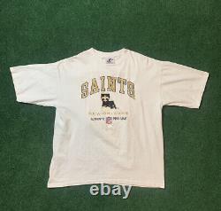 Vintage New Orleans Saints NFL Football Early 90s Spellout Shirt Mens Sz XL Usa