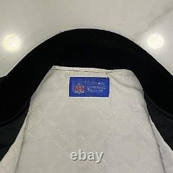 Vintage New Orleans Saints NFL Satin Jacket Size Large Patches