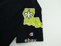 Vintage New Orleans Saints Practice Jersey Mens Size Large Champion Brand Black