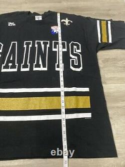 Vintage New Orleans Saints Pro Player Oversized XXL T-Shirt Single Stitch New
