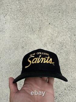 Vintage New Orleans Saints Single Line Sports Specialties Wool SnapBack Hat Cap