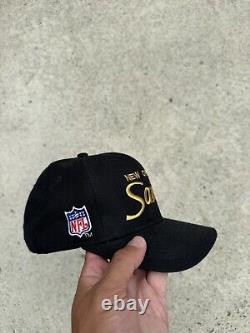 Vintage New Orleans Saints Single Line Sports Specialties Wool SnapBack Hat Cap