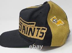 Vintage New Orleans Saints Snapback Hat American Needle 90s NFL Cap Blockhead