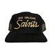 Vintage New Orleans Saints Sports Specialties Script Trucker Snapback Hat