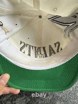 Vintage New Orleans Saints Sports Specialties White Dome Laser Hat