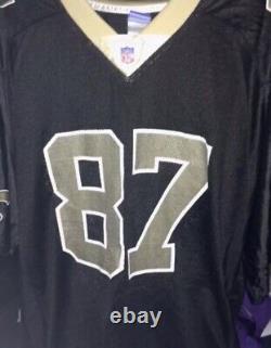 Vintage Reebok Joe Horn NEW ORLEANS SAINTS Mens NFL Team Black Iron On Logo
