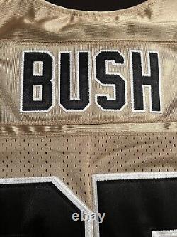 Vintage Reebok NFL New Orleans Saints Reggie Bush #25 On Field Jersey Sz 52
