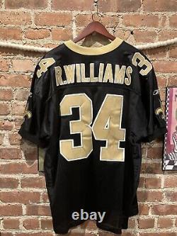 Vintage Reebok Pro Cut New Orleans Saints Ricky Williams Jersey Helmet Tag 52