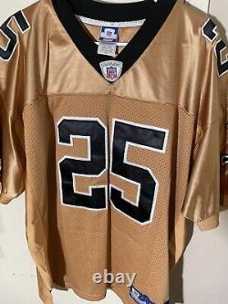 Vintage Reggie Bush New Orleans Saints Authentic NFL Reebok On Field Jersey 50