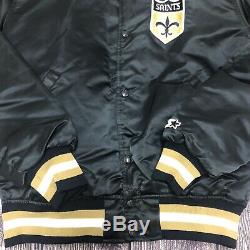 Vintage STARTER NFL New Orlean Saints Satin Jacket Medium