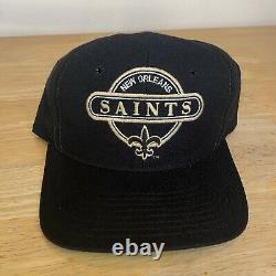 Vintage Sport Specialties New Orleans Saints Wool Snapback Black Dome NFL Hat