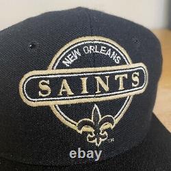 Vintage Sport Specialties New Orleans Saints Wool Snapback Black Dome NFL Hat