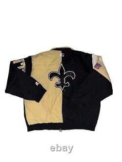 Vintage Starter New Orleans Saints Jacket Size Large 90s Vtg NFL Football