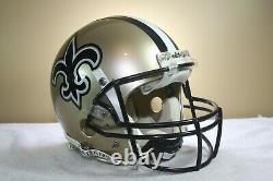 Vtg 1993 New Orleans Saints Riddell Display Football Helmet Adams Chinstrap 114