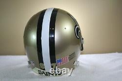 Vtg 1993 New Orleans Saints Riddell Display Football Helmet Adams Chinstrap 114