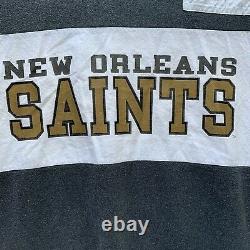 Vtg 80s Nutmeg Mill New Orleans Saints Pullover Sweater Football NFL Mens Sz L