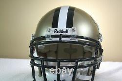 Vtg Custom Game Style Riddell VSR4 NEW ORLEANS SAINTS Used Football Helmet 126