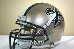 Vtg Custom Game Style Riddell VSR4 NEW ORLEANS SAINTS Used Football Helmet 126