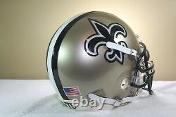 Vtg Custom Game Style Riddell VSR4 NEW ORLEANS SAINTS Used Football Helmet 126