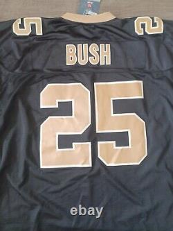 Vtg NEW Reebok Reggie bush #25 new Orleans saints superbowl champs jersey 2XL
