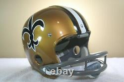 Vtg New Orleans Saints Style Suspension RK Reproduction Football Helmet 1960's