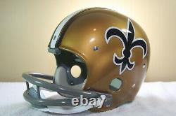 Vtg New Orleans Saints Style Suspension RK Reproduction Football Helmet 1960's