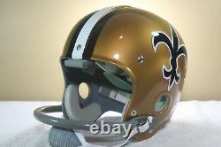 Vtg New Orleans Saints Style Suspension RK Reproduction Football Helmet 1960's