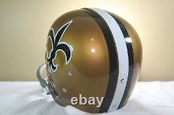 Vtg New Orleans Saints Style Suspension RK Reproduction Football Helmet 1960's