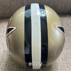 Vtg Riddell L Helmet New Orleans Saints Display Gold NFL NFC SOUTH