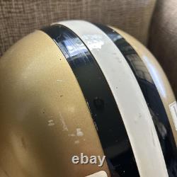 Vtg Riddell L Helmet New Orleans Saints Display Gold NFL NFC SOUTH