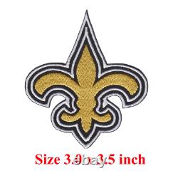 Wholesale Lot New Orleans Saints Nation Logo Size 3.0x3.5 Iron On Patches