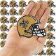 Wholesale New Orleans Saints Helmet Logo Size 3.3x2.5 Sew Iron On Patches