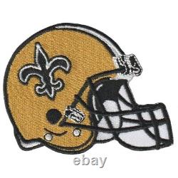 Wholesale New Orleans Saints Helmet Logo Size 3.3x2.5 Sew Iron On Patches